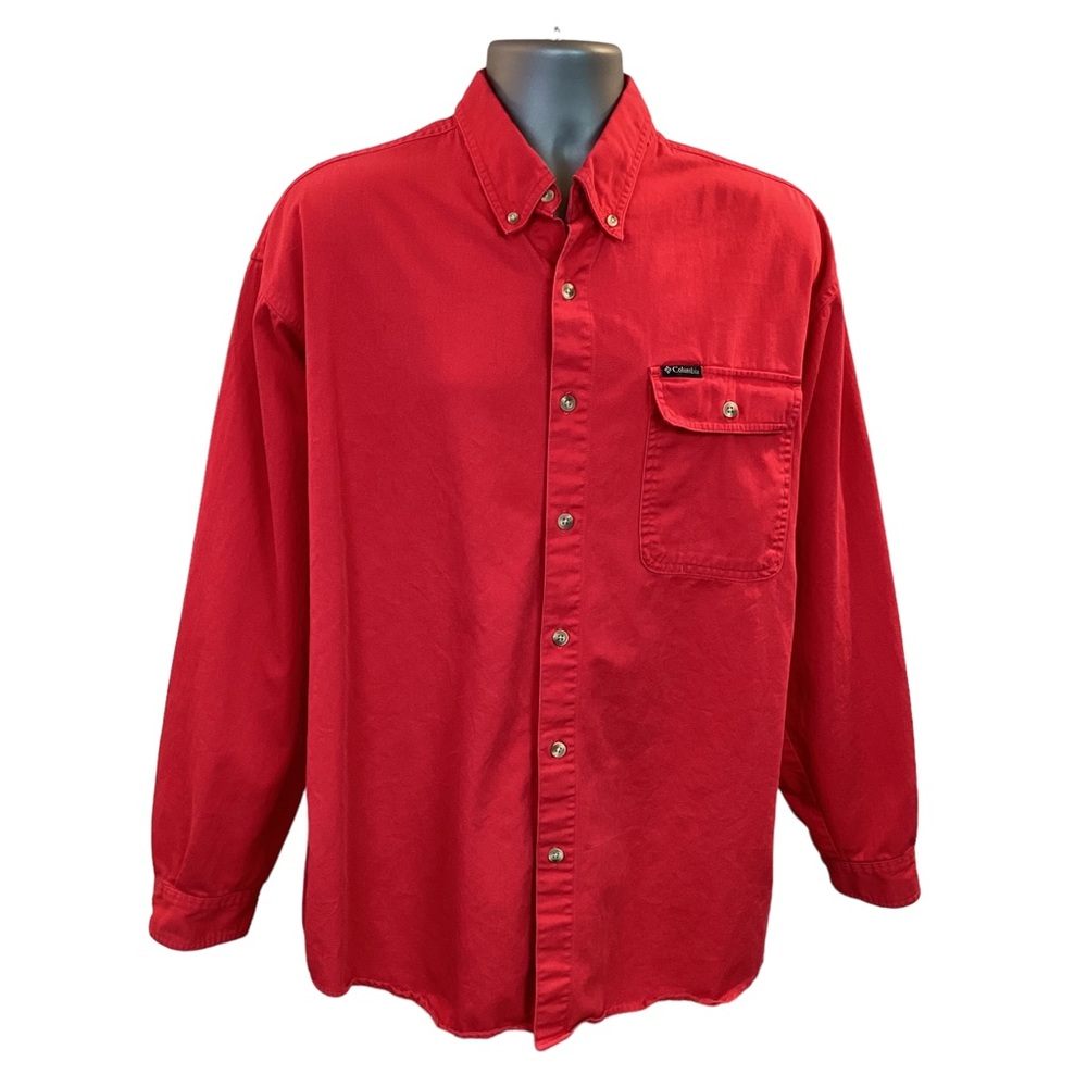 Columbia Button Down Long Sleeve Cotton Shirt